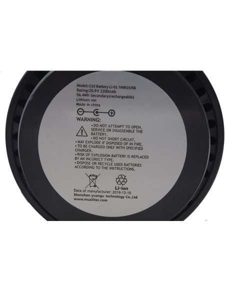Regeneration Vacuum cleaner battery Muzili C10 25,9V