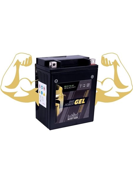Motorrad-Batterie Intact Bike 12V 14Ah GEL12-14L-A2