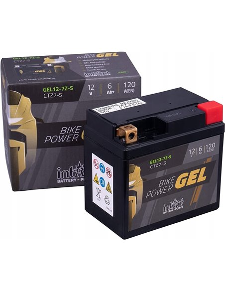 Motorrad-Batterie Intact Bike 12V 6Ah GEL12-7Z-S