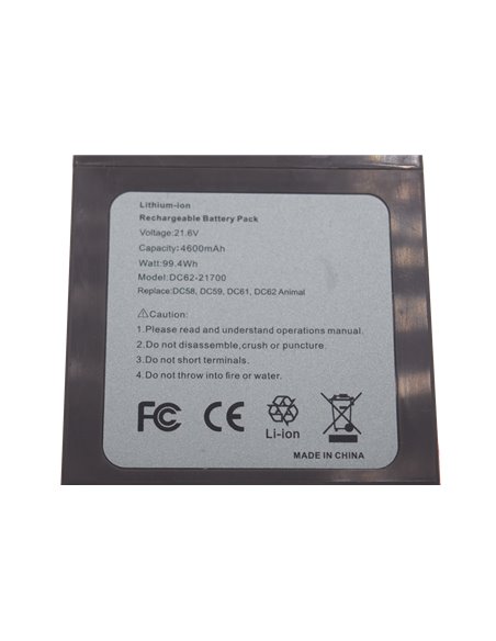 Rigenerazione Batteria dellaspirapolvere Dyson D63 V6 21,6V